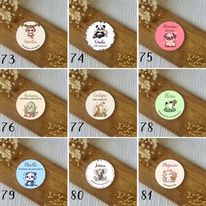 Badge soignant personnalisé 75mm Animal