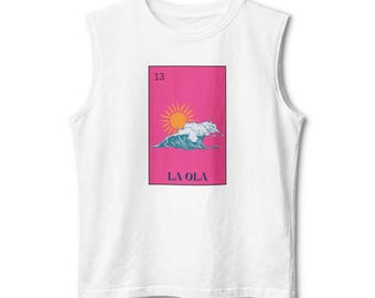 La Ola Tank Top: San Diego Wave Lotería Style Soccer Apparel
