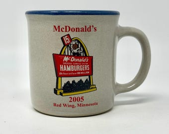 Rare Vintage Hard to Find Red Wing Mcdonalds Minnesota Coffee Mug