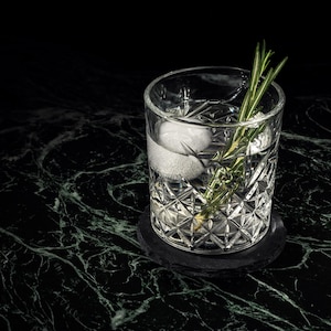 Dark Green Marble Vinyl Photography Backdrop – For Product Photography, Food Styling & Content Creation