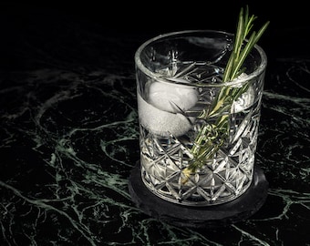 Fondo fotográfico de vinilo de mármol verde oscuro: para fotografía de productos, estilismo gastronómico y creación de contenido