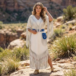 western white maxi dress Zapaka Women White Western Wedding Dress with Slit Mermaid Lace Sweep Train Long Sleeves Bridal Dress, White / US24W