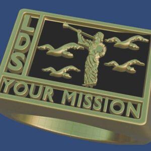 Anillo Misión de Oro de 10 quilates de Mission Ring Company