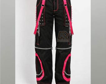 Size 31x33 Semantic Design Cargo Pants Black Bondage Pants