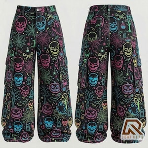 メンズ 00s spider web flere pant y2k archive