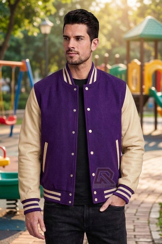 Purple Varsity Jacket - Perfect Blend of Style and Comfort