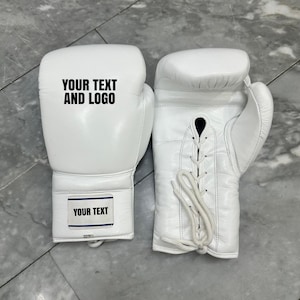 Hand-Stitched Boxing Gloves, Leather Boxing Gloves - Customized Boxing Gloves, Best for Anniversary Gift, and Birthday Gift