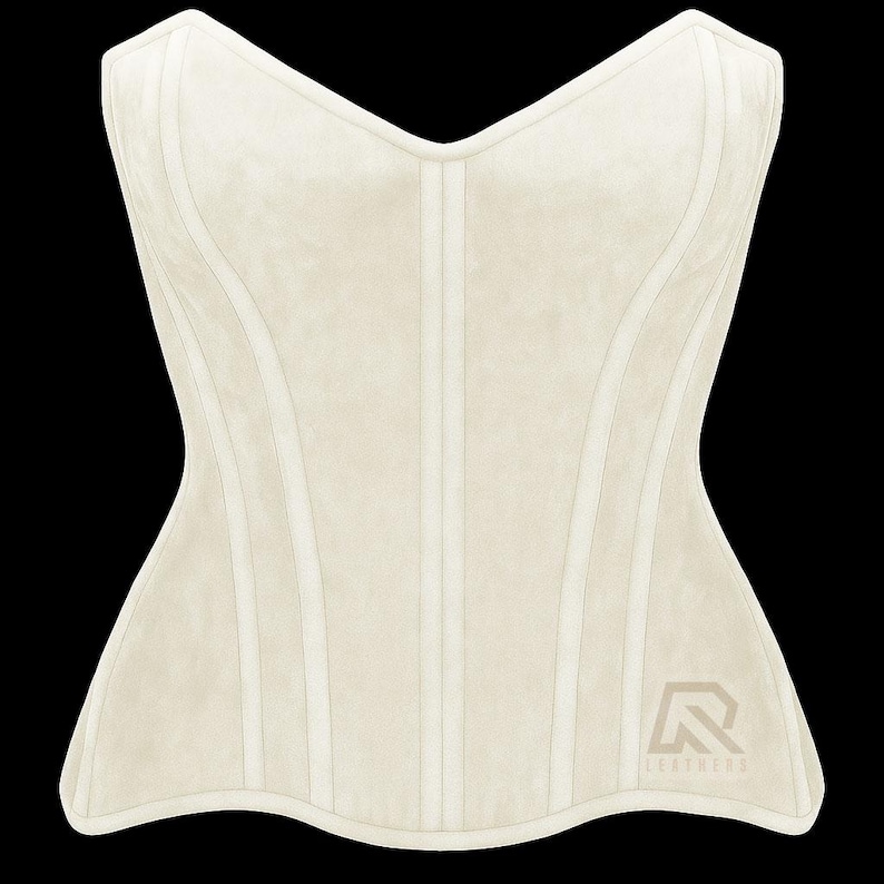 Women Handmade Red Velvet Steel Boned Corset – Front Closed with Back Lace-Up Closure Fashion Corset Christmas Corset white