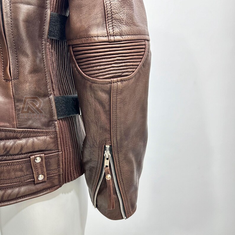 Italian Handmade Leather Jacket for Men , Motorcycle Jacket , Leather Jacket,Distressed Jacket,Gift for him ,Biker Jacket, Rider Jacket image 5