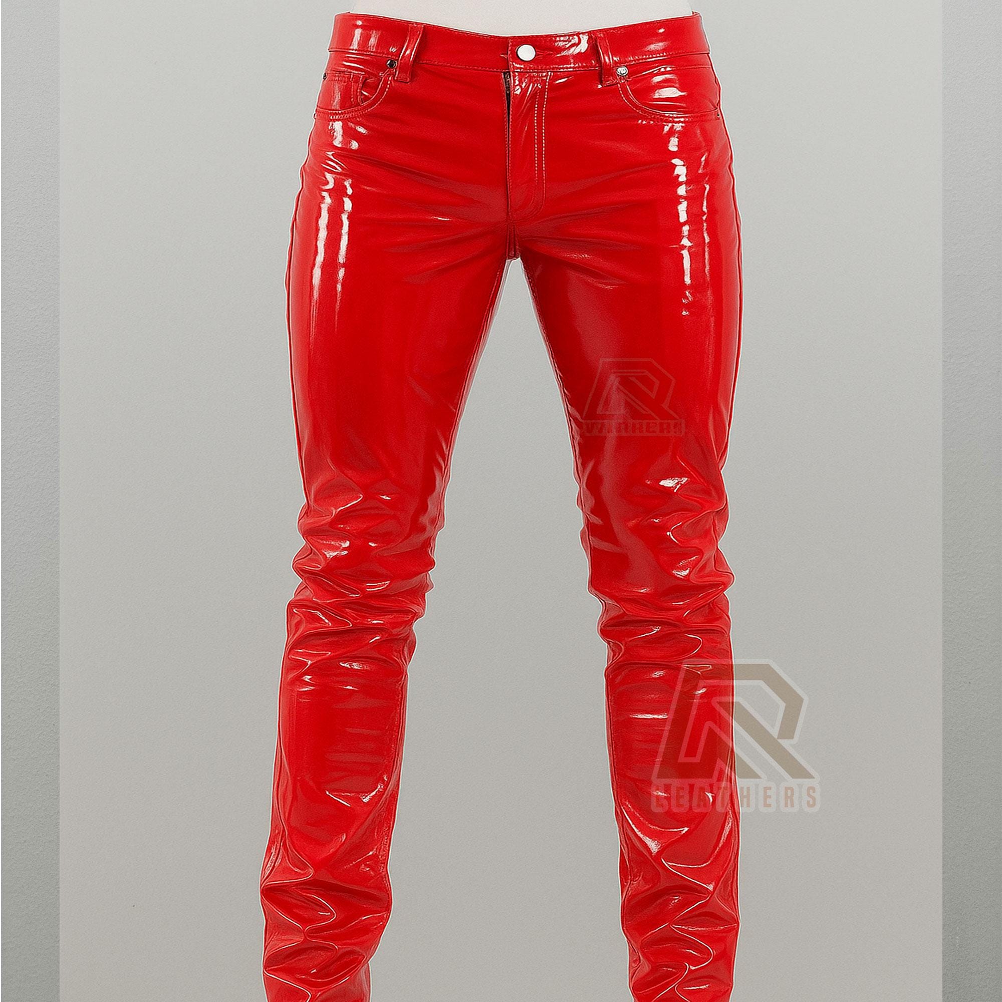 Red Pvc Pants