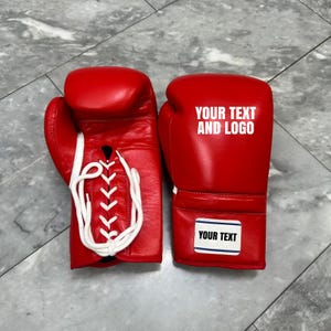 Hand-Stitched Boxing Gloves,  Boxing Gloves - Customized Boxing Gloves, Best for Anniversary Gift, and Birthday Gift
