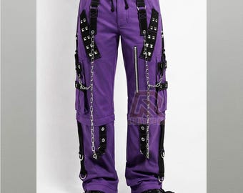 Size 31x33 Semantic Design Cargo Pants Black Bondage Pants