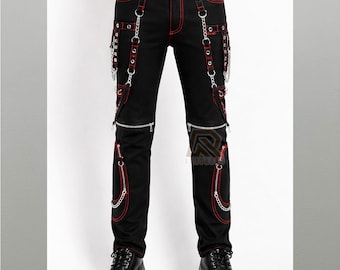 Size 31x33 Semantic Design Cargo Pants Black Bondage Pants