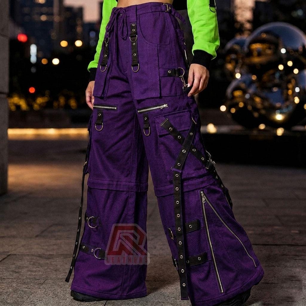 Cyberpunk Techwear Cargo Pants With Straps | Gothic Industrial