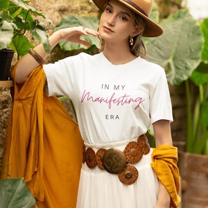 Manifesting Unisex Tee, Law of Attraction Shirt, Positive Vibes T-Shirt, Affirmation Clothing, Mindfulness shirt, manifesting era, women,mom