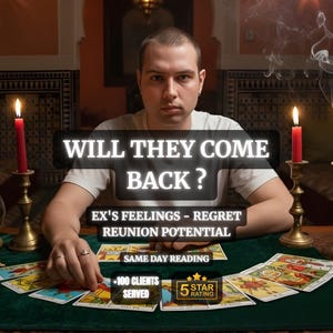 Zullen ze terugkomen?, tarotlezing ex-partner, ex-spijt en gevoelens, inzicht in verzoening, lezing paranormale relatie uit het verleden, dezelfde dag