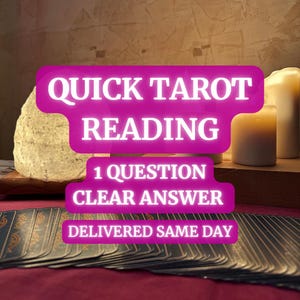 Lectura rápida de tarot / Lectura rápida y clara para el amor, el trabajo y la vida / Respuestas precisas y directas las 24 horas / Lectura psíquica honesta, tirada de 3 cartas