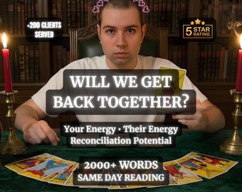Lectura de tarot "¿Volveremos a estar juntos?", reconciliación con un psíquico el mismo día, sentimientos e intenciones de tu ex, perspectivas sobre tu futura conexión, amor.