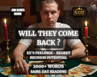 Lectura de tarot para la reconciliación con tu ex, el mismo día, pensamientos ocultos, amor futuro (PDF)
