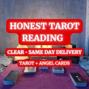 Eerlijke tarotlegging, lezen op dezelfde dag | Nauwkeurige antwoorden | Orakel, engelenkaarten | Diepe begeleiding, gepersonaliseerde en gedetailleerde tarotlegging