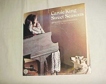 Carole King - 45 Vinyl Record Picture Sleeve ONLY - Sweet Seasons / Pocket Money