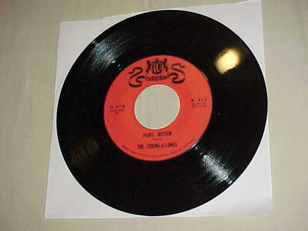 The Stringalongs 45 Vinyl Record Panic Button / Brass Buttons Etsy