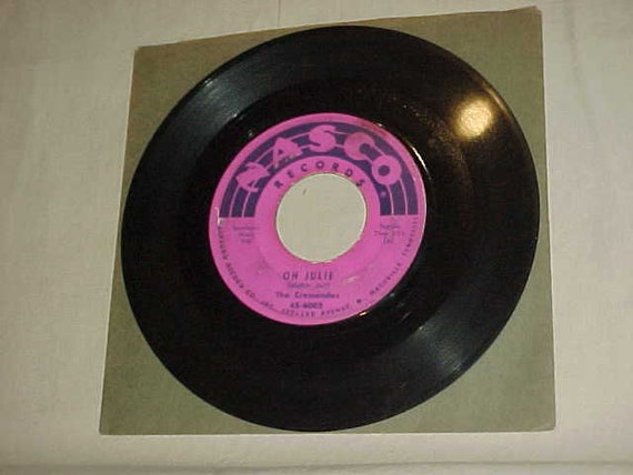 The Crescendos 45 Vinyl Record Oh Julie / My Little Girl - Etsy