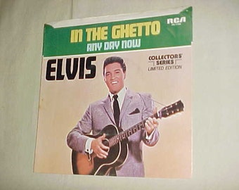 Elvis Presley - 45 Vinyl Record Picture Sleeve ONLY - In The Ghetto / Any Day Now