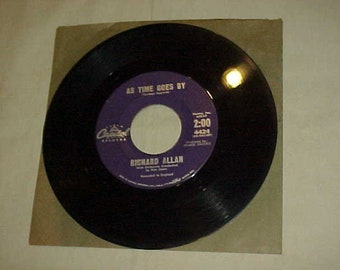 Richard Allan - 45 Vinyl Record - As Time Goes By / Only One