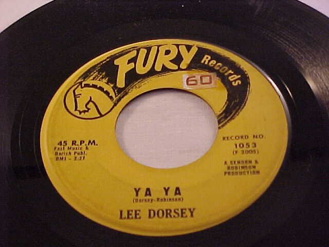 Lee Dorsey 45 Vinyl Record Ya Ya / Give Me You Fury - Etsy