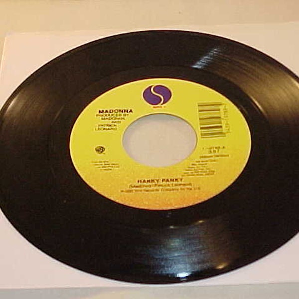 Madonna - 45 Vinyl Record - Hanky Panky / More