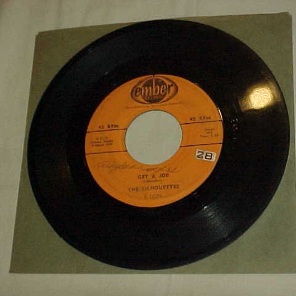 The Silhouettes - 45 Vinyl Record - Get A Job / I Am Lonely