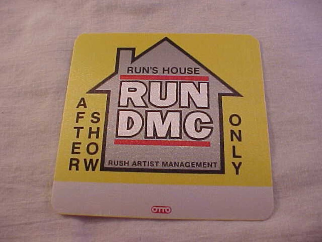 Run DMC 1988 Run's House World Tour Cloth OTTO Backstage Etsy