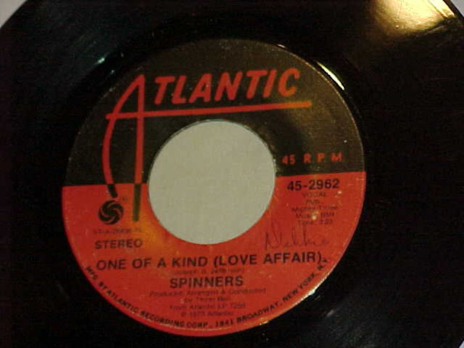 Spinners 45 Vinyl Record One of A Kind love Affair / Etsy
