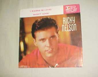 Ricky Nelson - 45 Vinyl Record Picture Sleeve ONLY - I Wanna Be Loved / Mighty Good