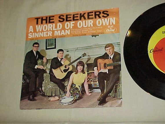 The Seekers 45 Vinyl Record With Picture Sleeve A World of Our Own / Sinner  Man - Etsy