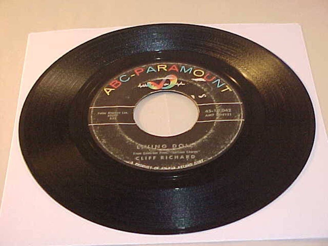 Cliff Richard 45 Vinyl Record Living Doll / Apron Strings Etsy
