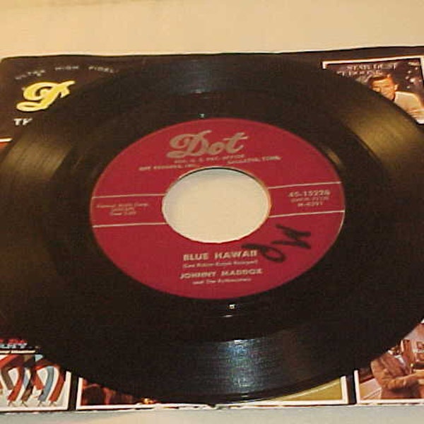 Johnny Maddox - 45 Vinyl Record - Blue Hawaii / Pattona Rag