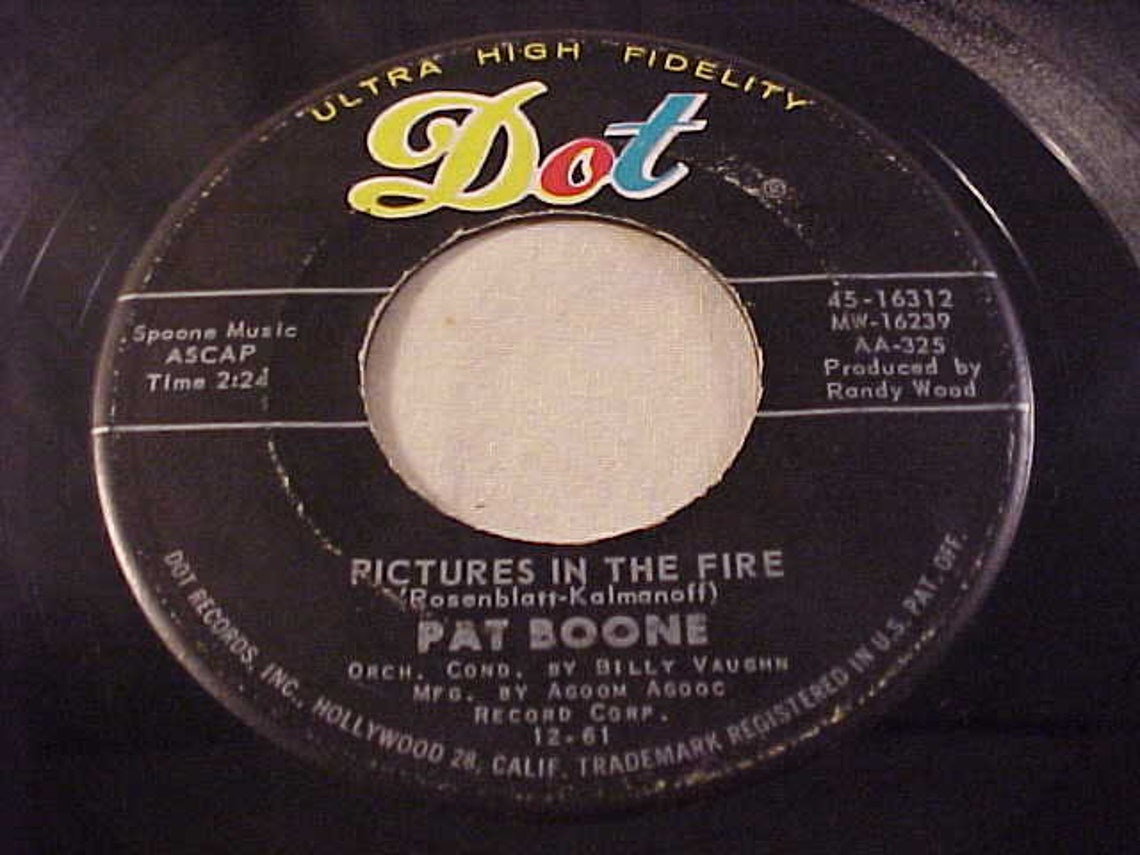 Pat Boone 45 Vinyl Record I'll See You in My Dreams / Etsy