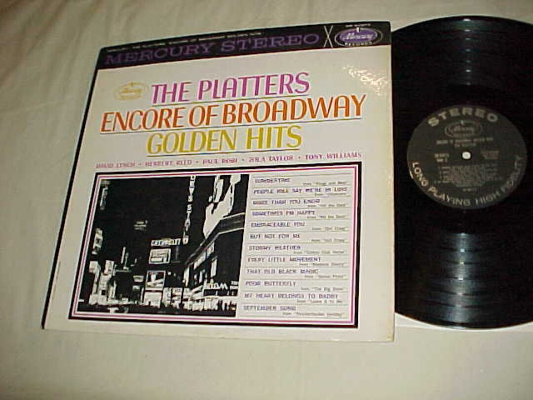 The Platters 33 LP Vinyl Album Encore of Broadway Golden Hits Etsy