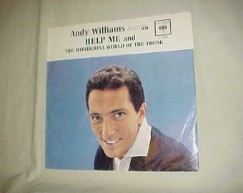 Andy Williams - 45 Vinyl Record Picture Sleeve ONLY - Help Me / The Wonderful World Of The Young