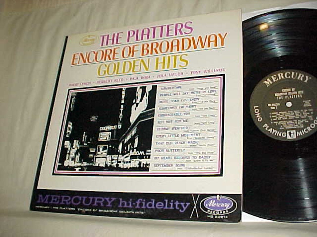 The Platters 33 LP Vinyl Album Encore of Broadway Golden Hits Etsy