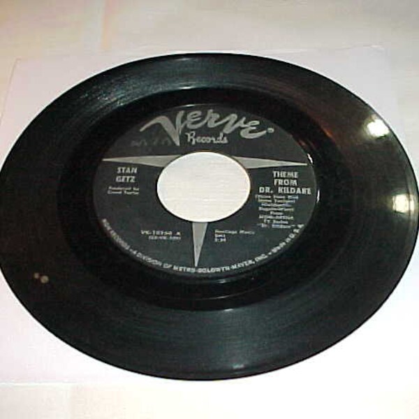 Stan Getz - Charlie Byrd - 45 Vinyl Record - Theme From Dr. Kildare / Desafinado