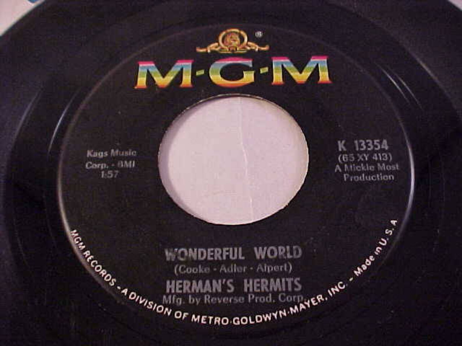 Herman's Hermits 45 Vinyl Record Wonderful World Etsy