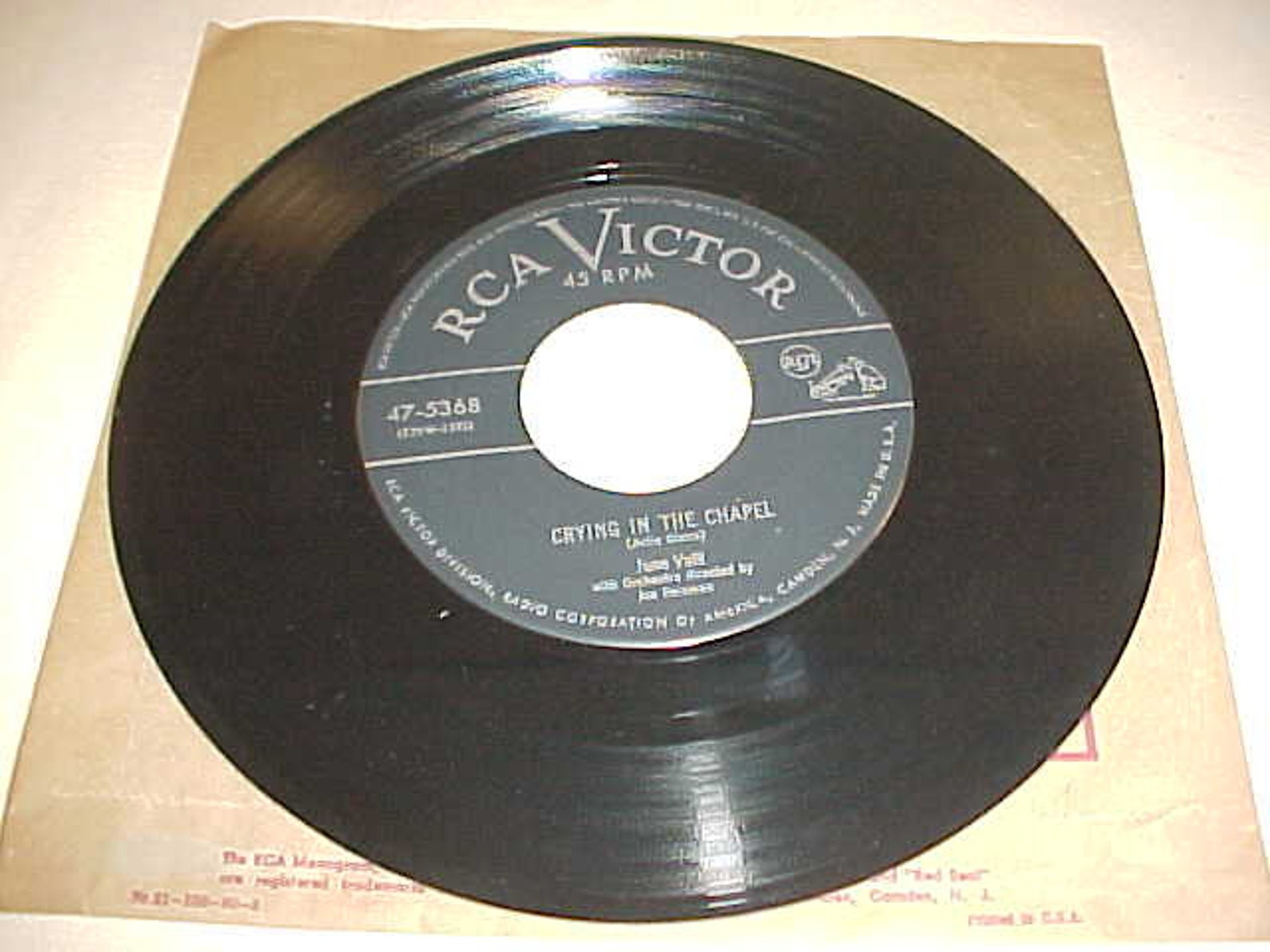 June Valli 45 Vinyl Record Crying in the Chapel / Love - Etsy
