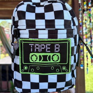 Tape B Inspired Glow in the Dark Patch Nylon Everyday / Festival Crossbody Bag