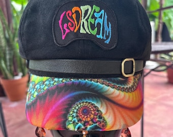 Lsdream Inspired Festival Newsboy Cap / Hat with Beaded Fringe *Read Description*