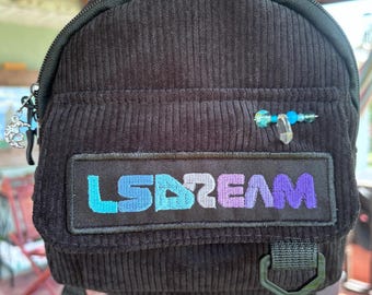Lsdream Inspired Patch Mini Festival Backpack / Bag