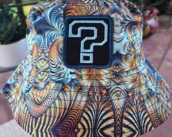 Tipper Inspired Festival Bucket Hat with Glow in Dark Patch
