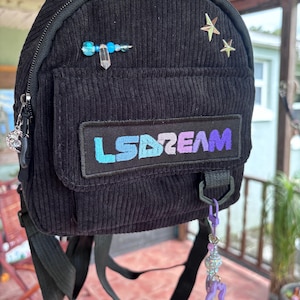 Lsdream Inspired Patch Mini Festival Backpack / Bag